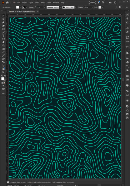 4 Vector Texture Pack – Topographic Maps – AI & EPS Files