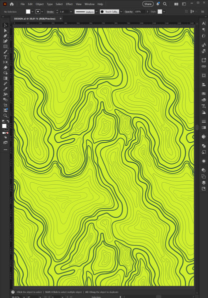 4 Vector Texture Pack – Topographic Maps – AI & EPS Files