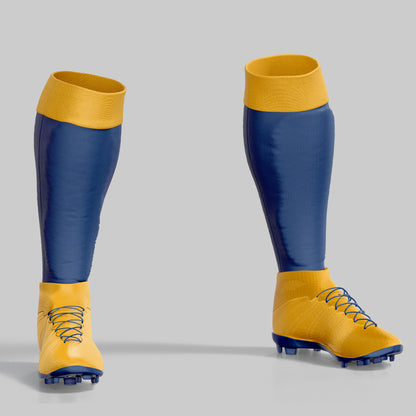 Football Uniform Mockup – Side View (Long Sleeve Jersey)