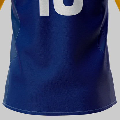 Football Jersey Mockup – Long Sleeve, Back View, High-Resolution