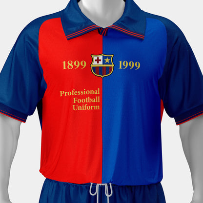 Football Uniform Mockup – Classic 1999 Edition, Front View, High-Resolution
