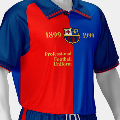 Football Uniform Mockup – Classic 1999 Edition, Side View, High-Resolution