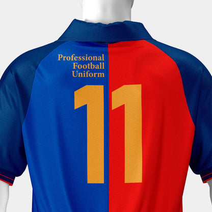 Football Uniform Mockup – Classic 1999 Edition, Back View, High-Resolution