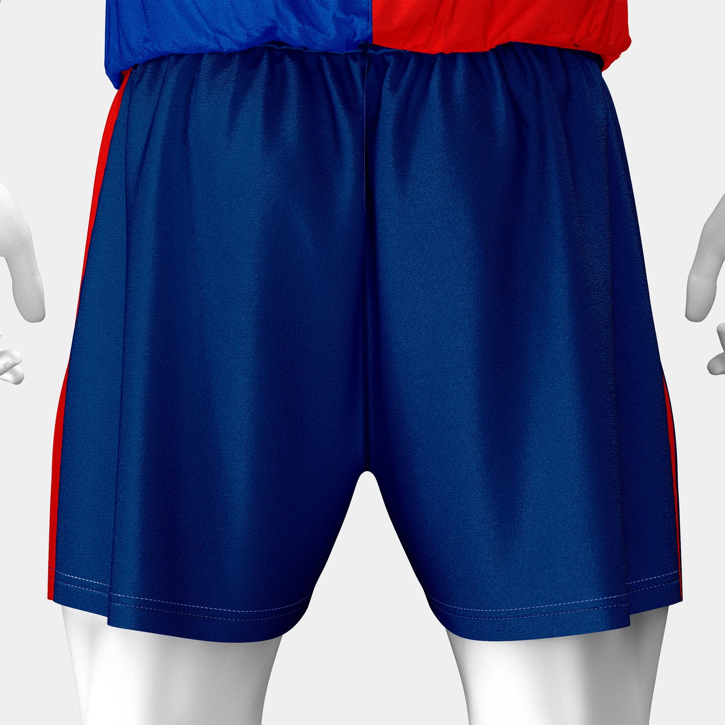 Football Uniform Mockup – Classic 1999 Edition, Back View, High-Resolution