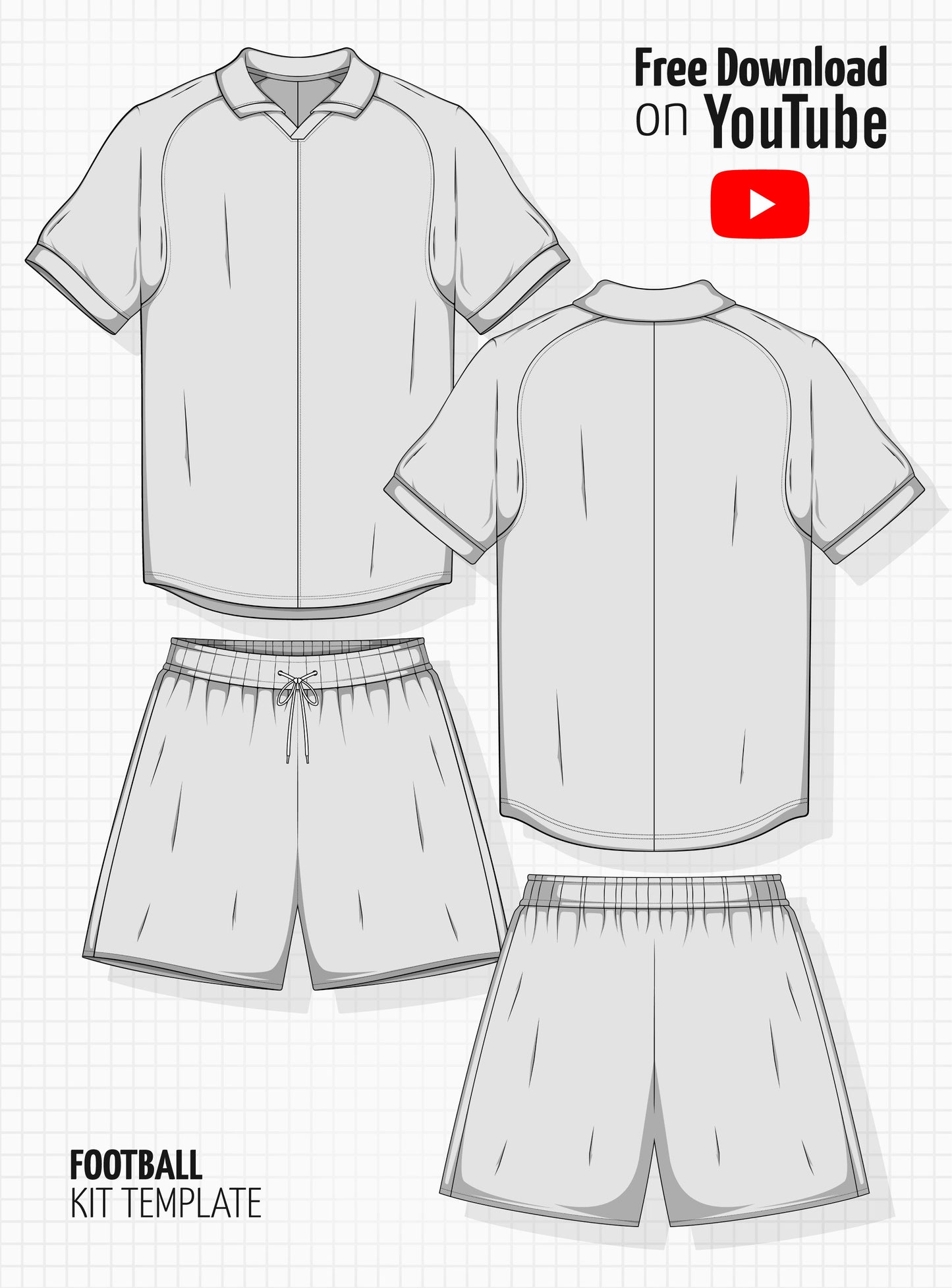 Football Kit Template – Classic 1999 Edition (AI & EPS Files)