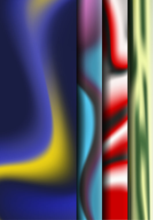 4 Vector Texture Pack – Gradient Mesh – AI & EPS Files