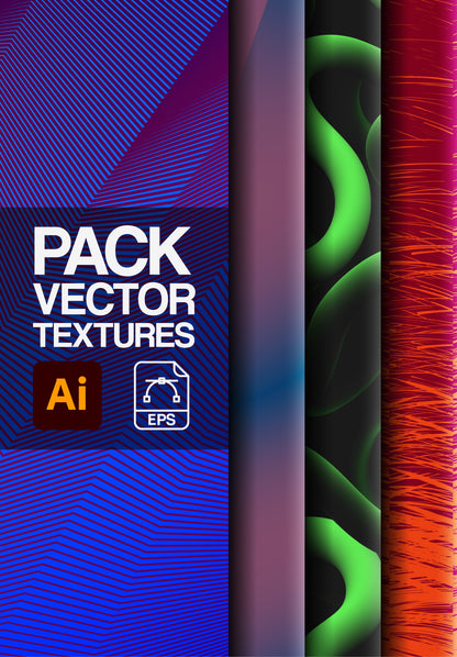 Vector Texture Pack – Blend Tool Illustrator (AI & EPS)