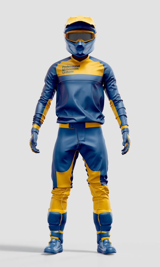 Motocross Uniform Mockup – High-Resolution, Front View