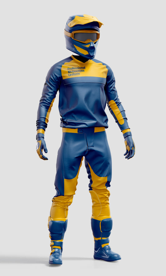 Motocross Uniform Mockup – High-Resolution, Side View