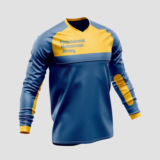 Motocross Jersey Mockup – High-Resolution, Side View