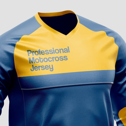 Motocross Jersey Mockup – High-Resolution, Side View