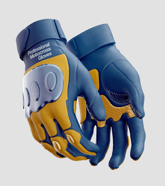 Motocross Gloves Mockup – High-Resolution, Single View