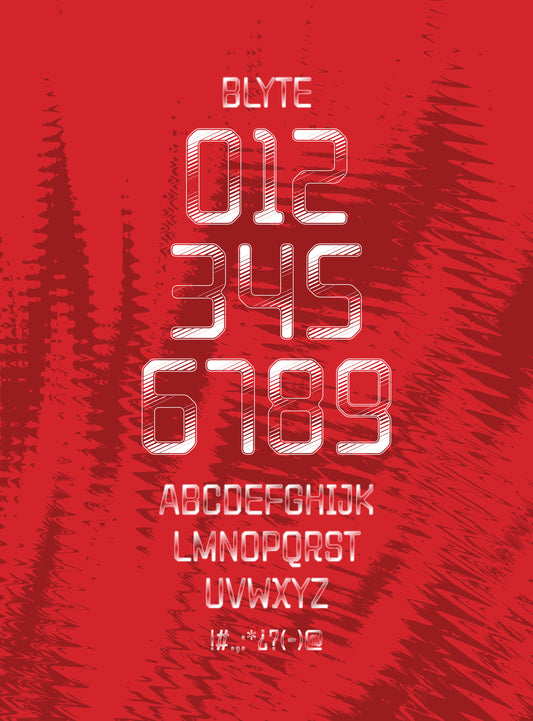 BLYTE – Sports Uniform Font (Windows & macOS)