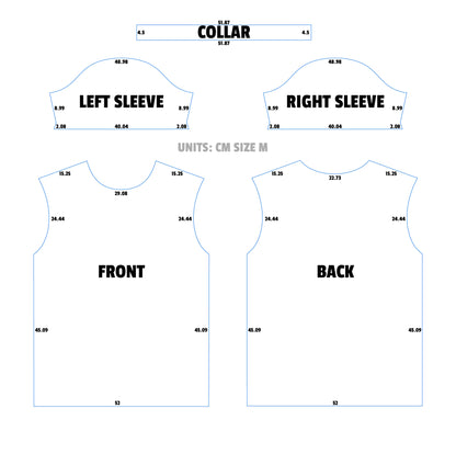 Sports Jersey Pattern – Professional Sublimation Template (Adult & Youth Sizes)