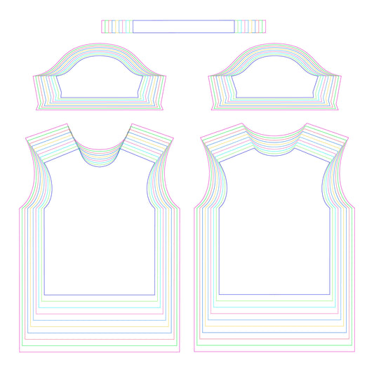 Sports Jersey Pattern – Professional Sublimation Template (Adult & Youth Sizes)