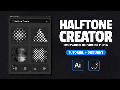 Halftone Creator – Professional Plugin for Adobe Illustrator (Windows & macOS)