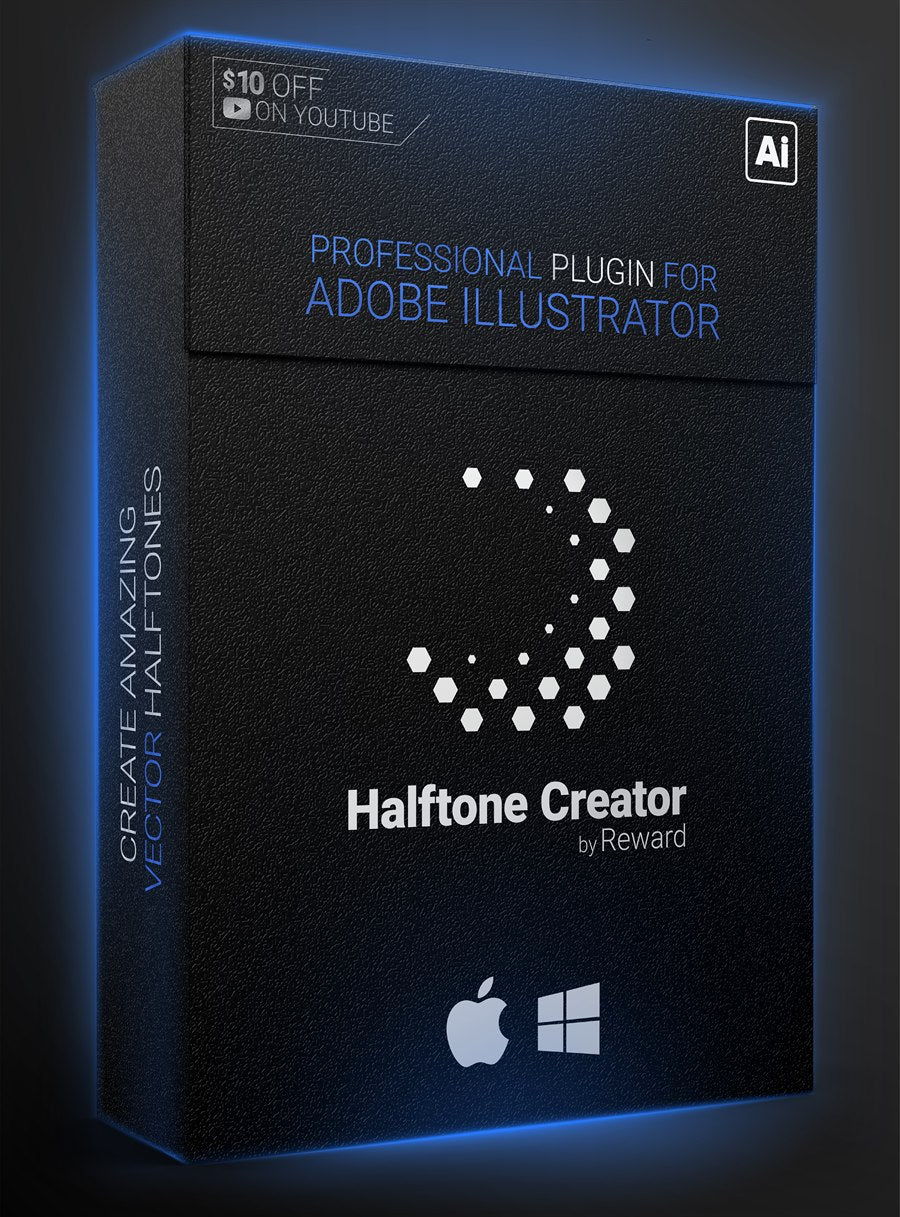 Halftone Creator – Professional Plugin for Adobe Illustrator (Windows & macOS)